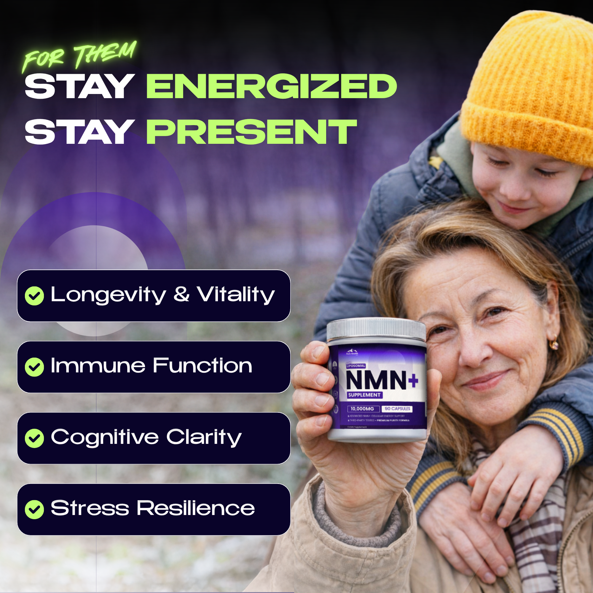 Liposomal NMN+ Capsules